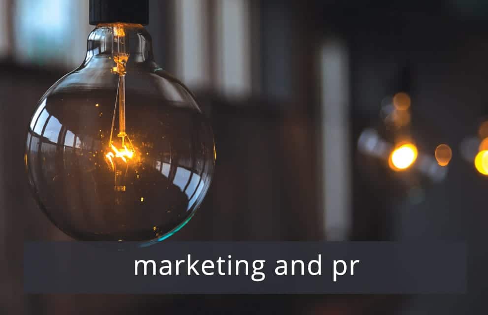 Marketing and PR